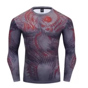 Warrior Compression 'D|R|A|X' Premium Long Sleeve Rashguard