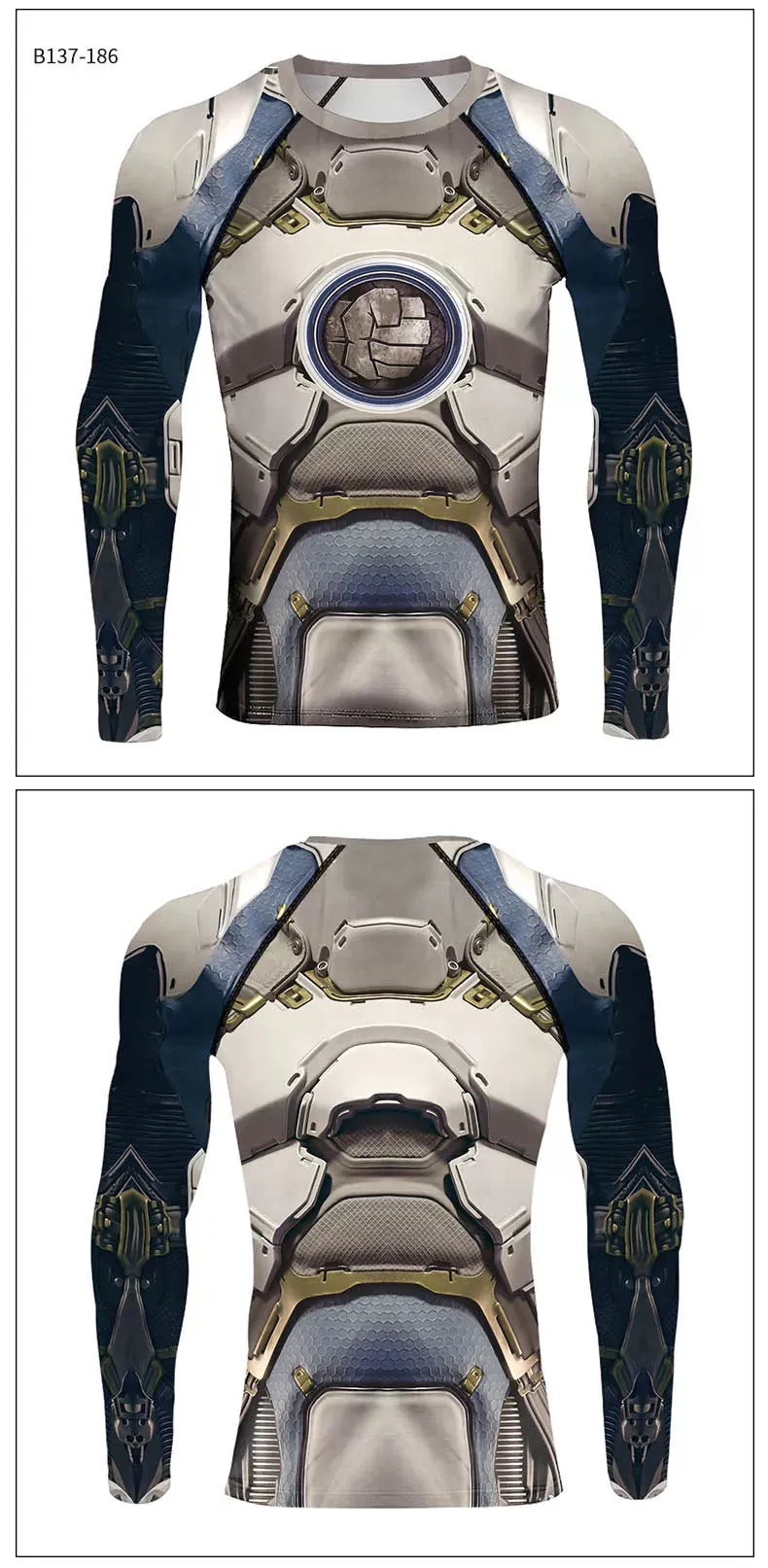 Warrior 'Grimm' Long Sleeve Compression Rashguard