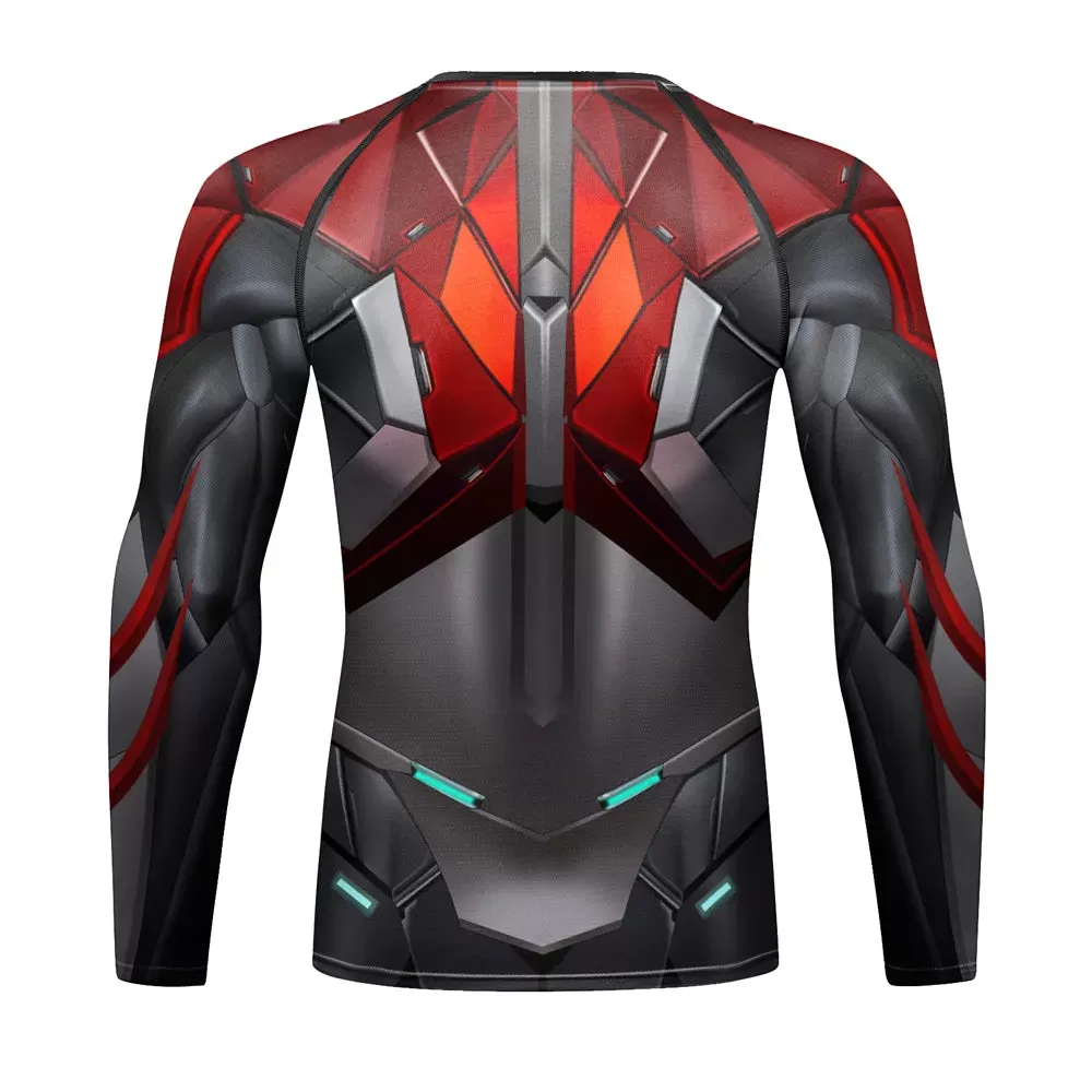 Warrior 'Mecha Spyder' Long Sleeve Compression Rashguard