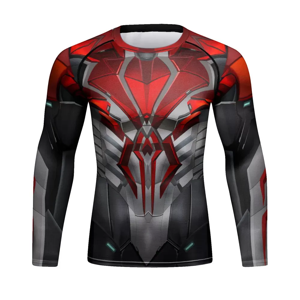 Warrior 'Mecha Spyder' Long Sleeve Compression Rashguard