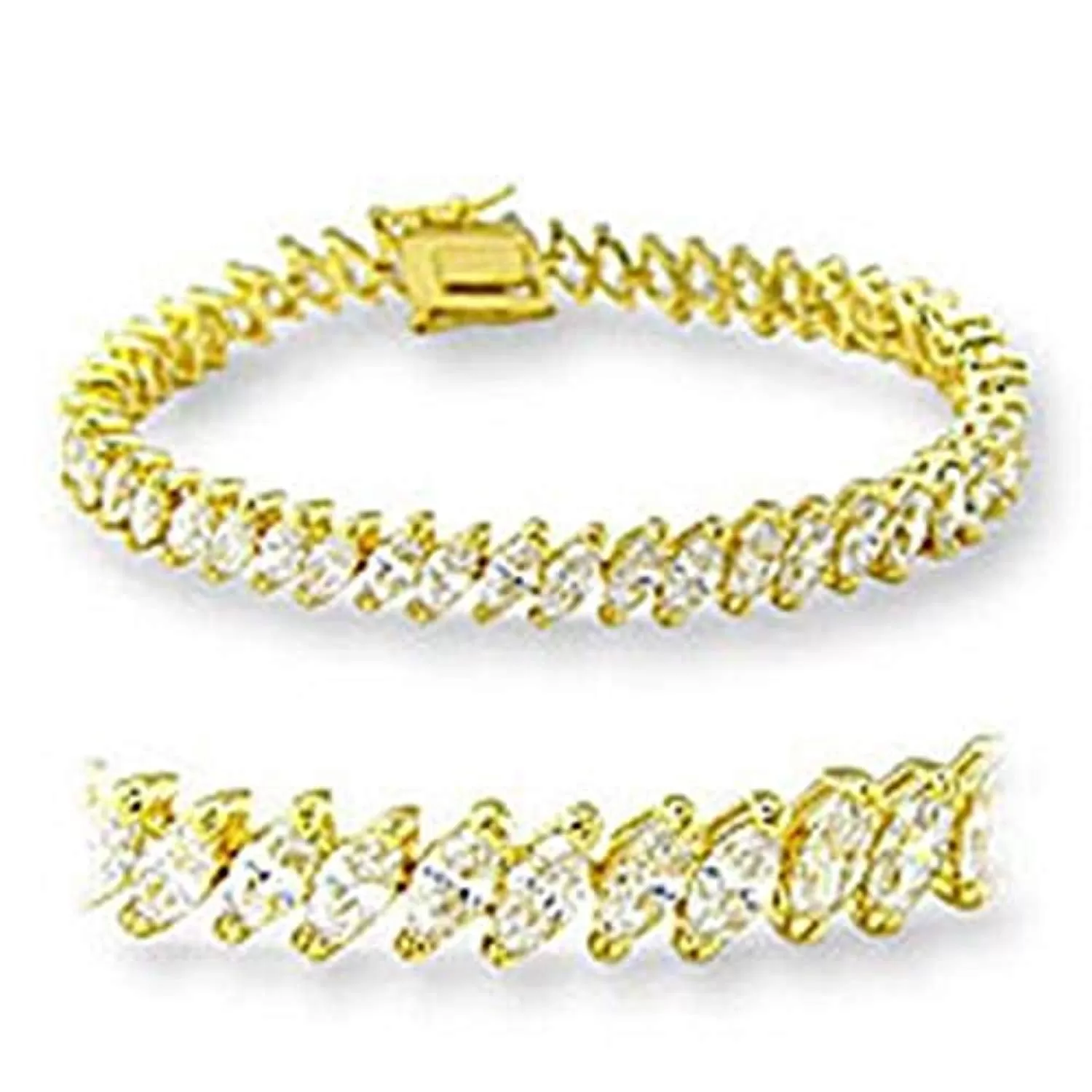 WildKlass Classic Bracelet Gold Women AAA Grade CZ Clear