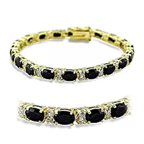 WildKlass Western Bracelet Gold Women AAA Grade CZ Jet