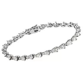 WildKlass Western Bracelet Rhodium Women AAA Grade CZ Clear