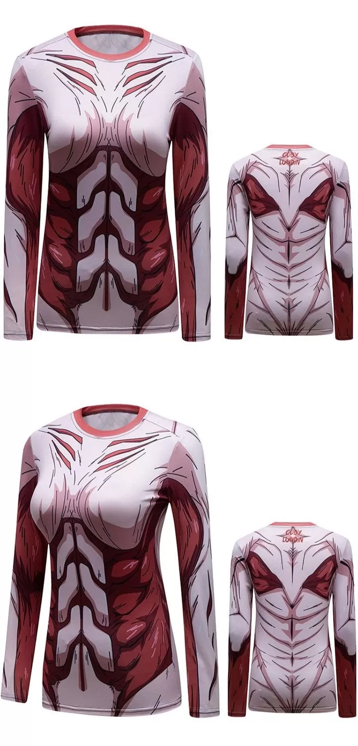 Women's Attack on Titan Elite Long Sleeve Rashguard