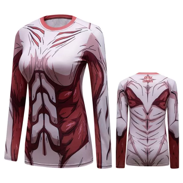 Women's Attack on Titan Elite Long Sleeve Rashguard