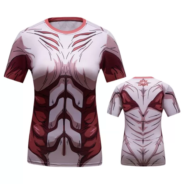 Women's Attack on Titan Elite Short Sleeve Rashguard