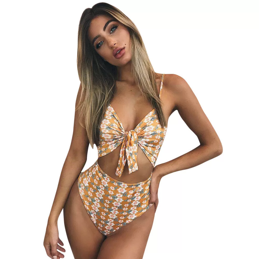 Women's Floral Swimsuit Bikini Beachwear Bathing Suit